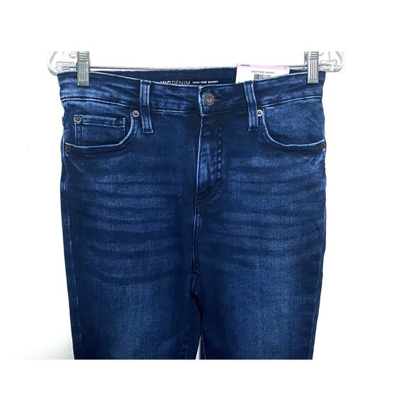 INC Denim High Rise Skinny Jeans Womens 6 Stretch Casual Classic Dark Indigo NWT - Picture 2 of 11